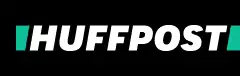 The Huff Post logo on a black background.