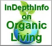 A green globe offering indepth information on organic living.